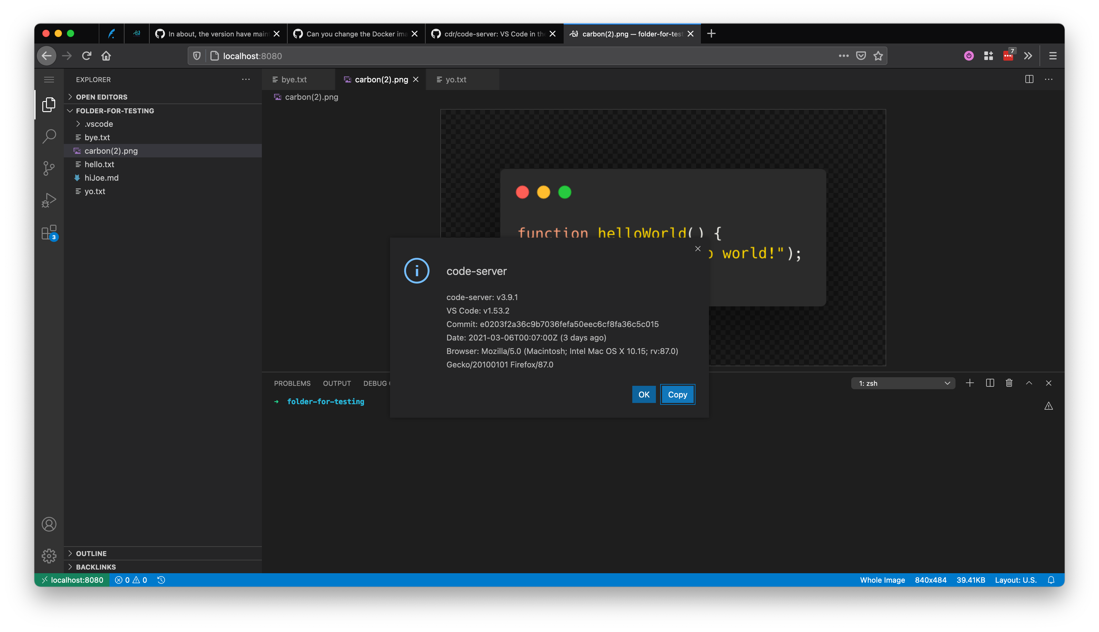 upgrading to 3.9.1 shows wrong version in code-server help · Issue ...