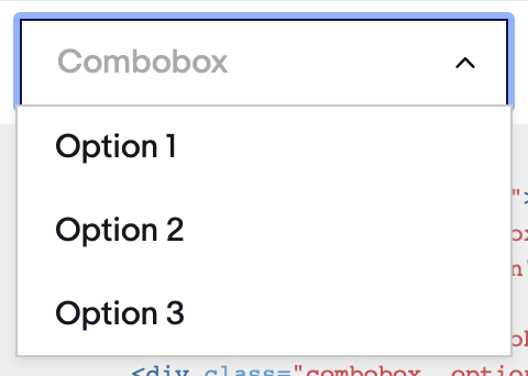 Combobox: investigate options for adding a distinct expand/collapse ...