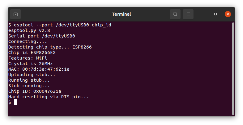 esp8266 chip id