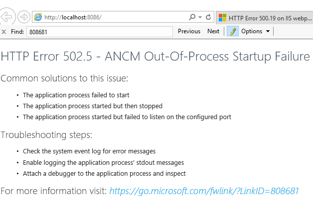 Boilerplate asp.net core 2.2 API deploy to windows server 2016 · Issue ...