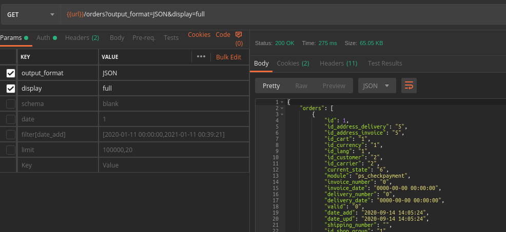 API /orders endpoint inconsistent return format of JSON · Issue #22760 ...