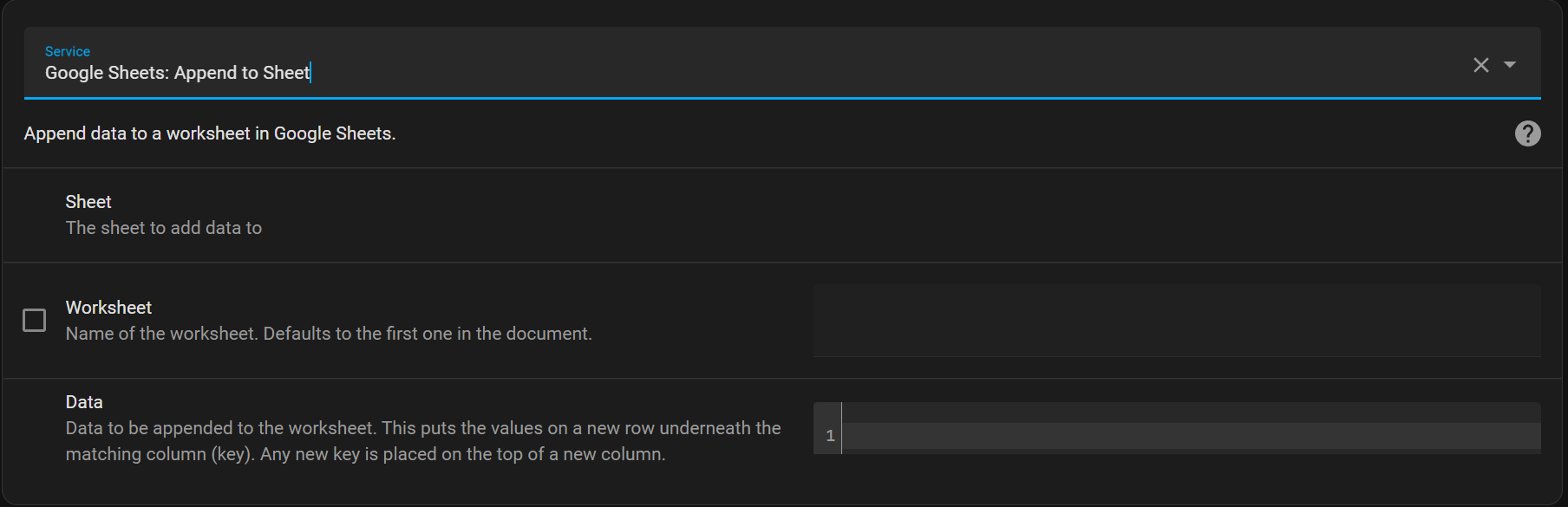 Explain `config_entry` in the docs for the Google Sheets integration ...