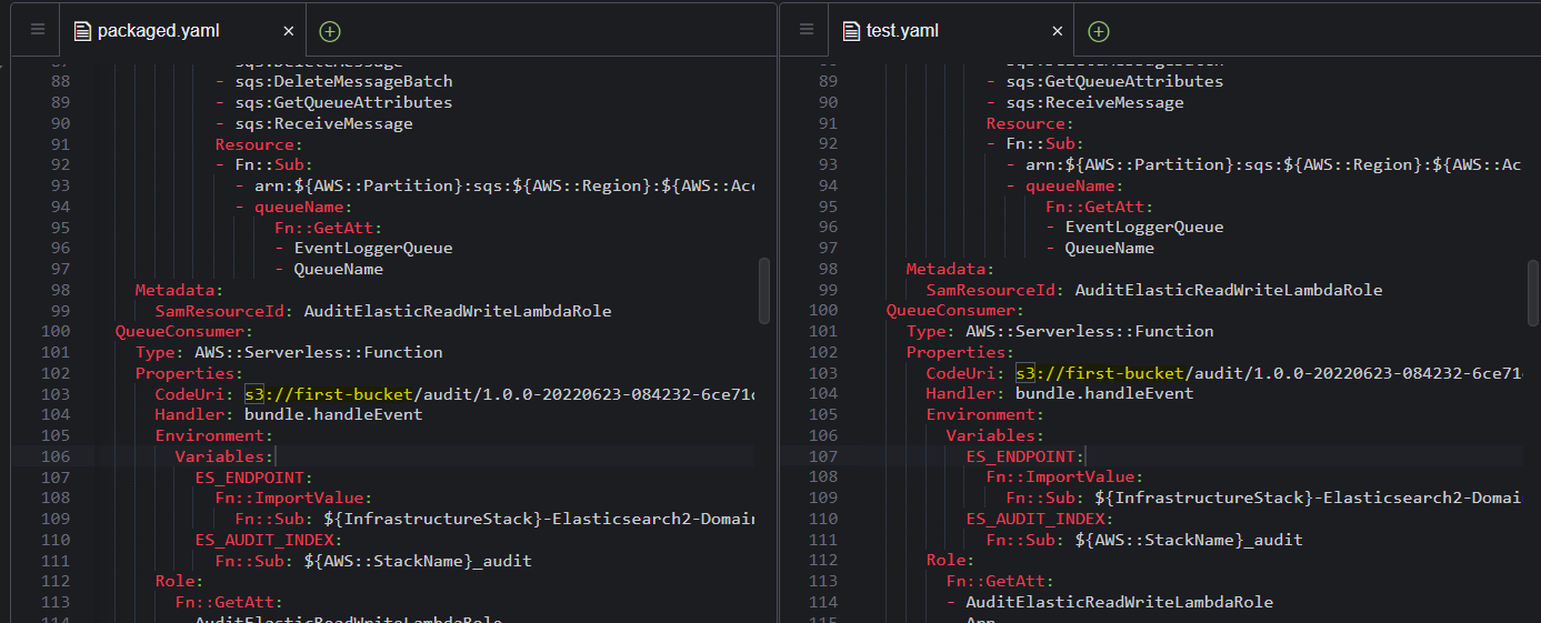 How to repackage template artifacts that exist on S3 bucket to a new