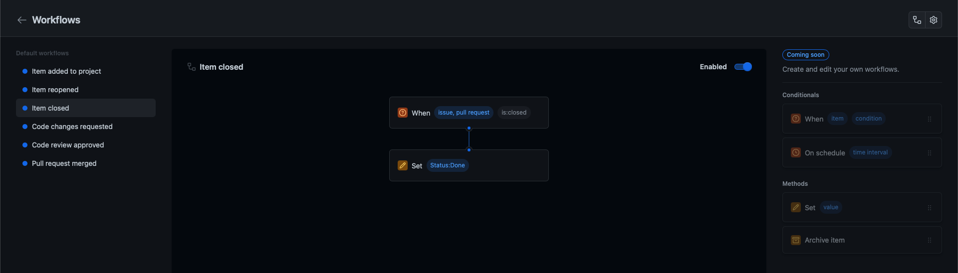 Project board automation to move closed issues to the done column ...