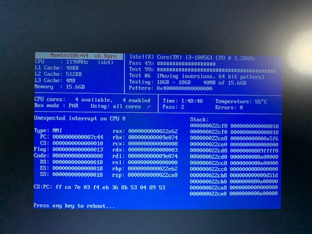 NMI on laptops with SMP enabled · Issue #13 · memtest86plus ...