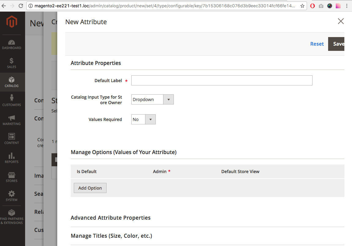 User Interface issue - Admin - Configurable Product - New Attribute ...