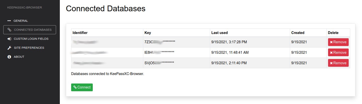 Forgotten Connected Database · Issue #1405 · keepassxreboot/keepassxc ...