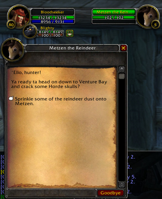 Metzen the Reindeer wrong gossip TN
