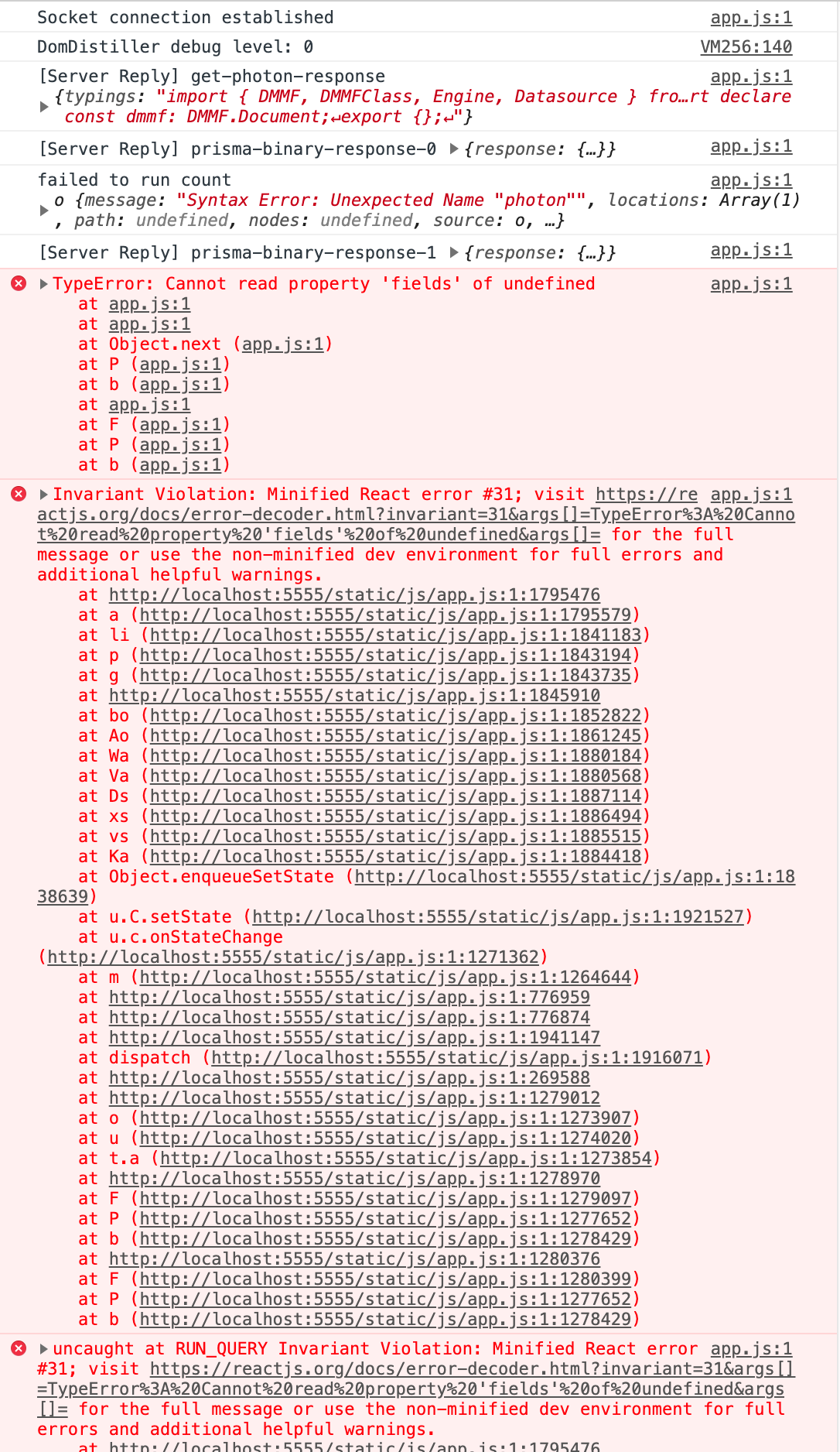 Error in Studio from v0.0.116 to v0.0.117 · Issue #159 · prisma/prisma ...