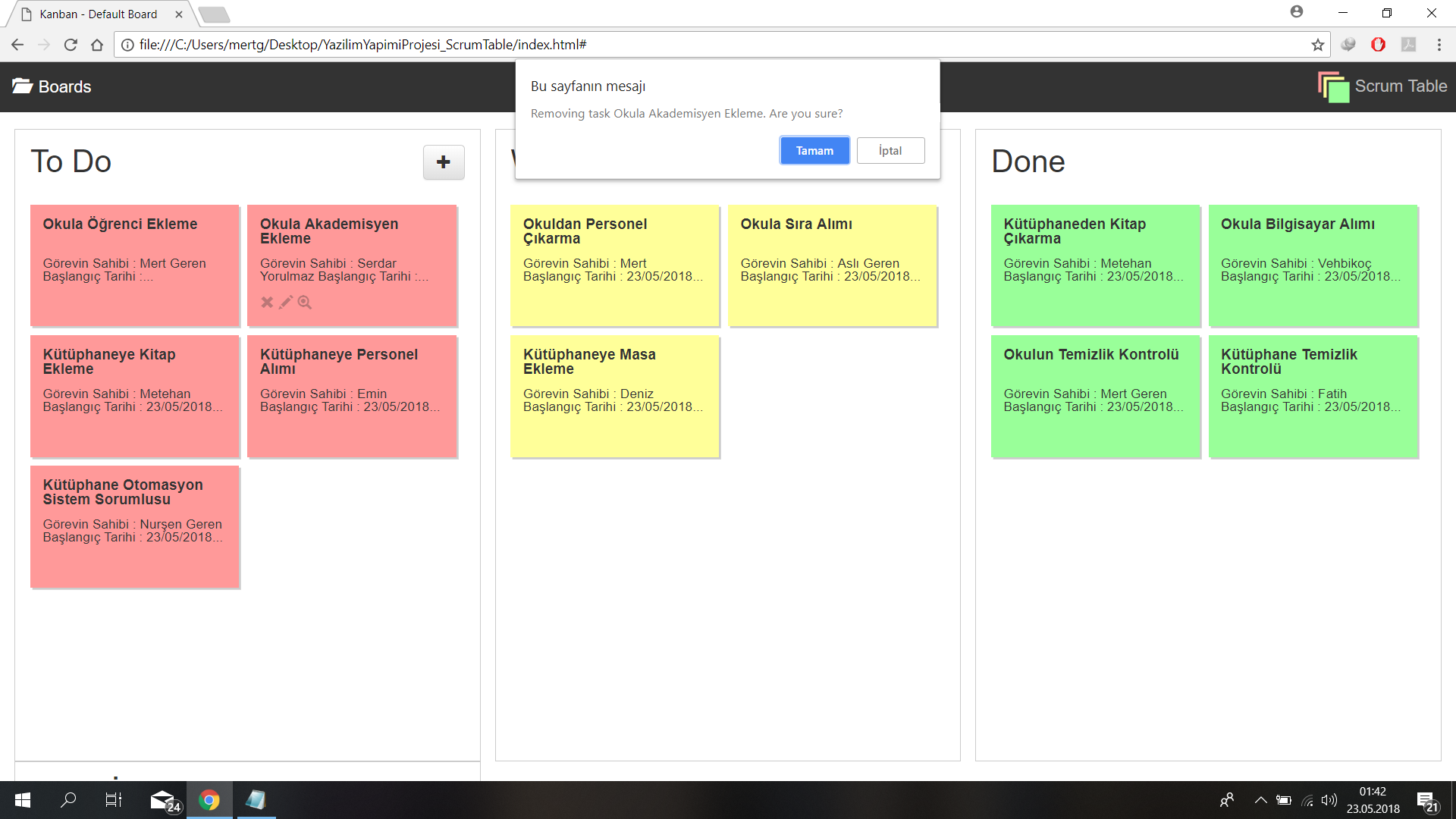 GitHub - mertgeren/YazilimYapimiProje_ScrumTable: Donem Projesi (Scrum ...