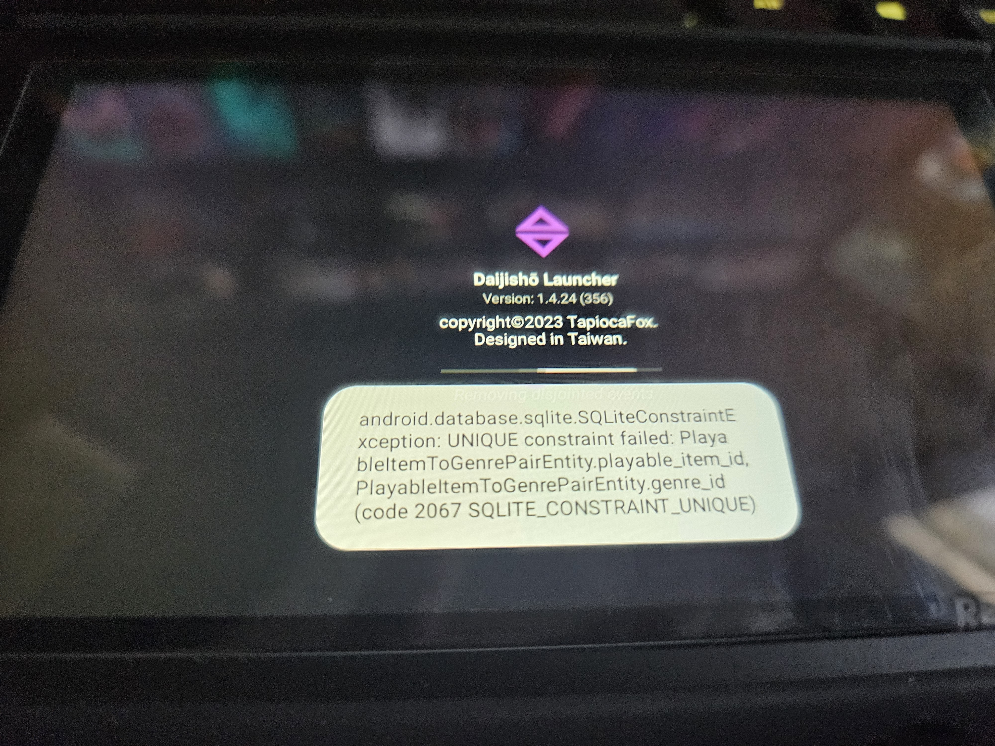 App does not open, error code 2067 SQLITE_CONSTRAINT_UNIQUE · Issue ...