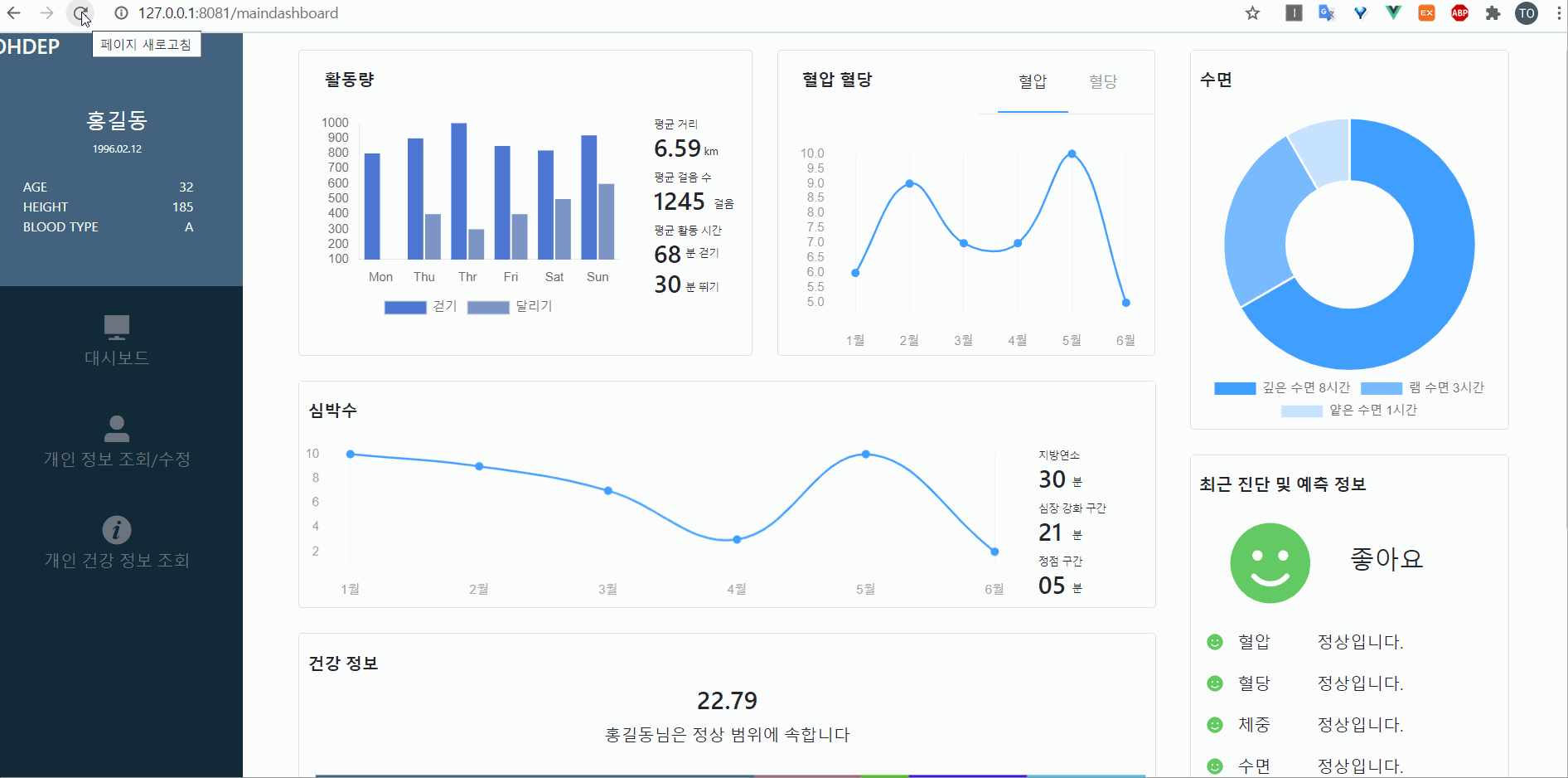 GitHub - MunSeoHee/vueDashboard: 개인 건강 정보 대시보드