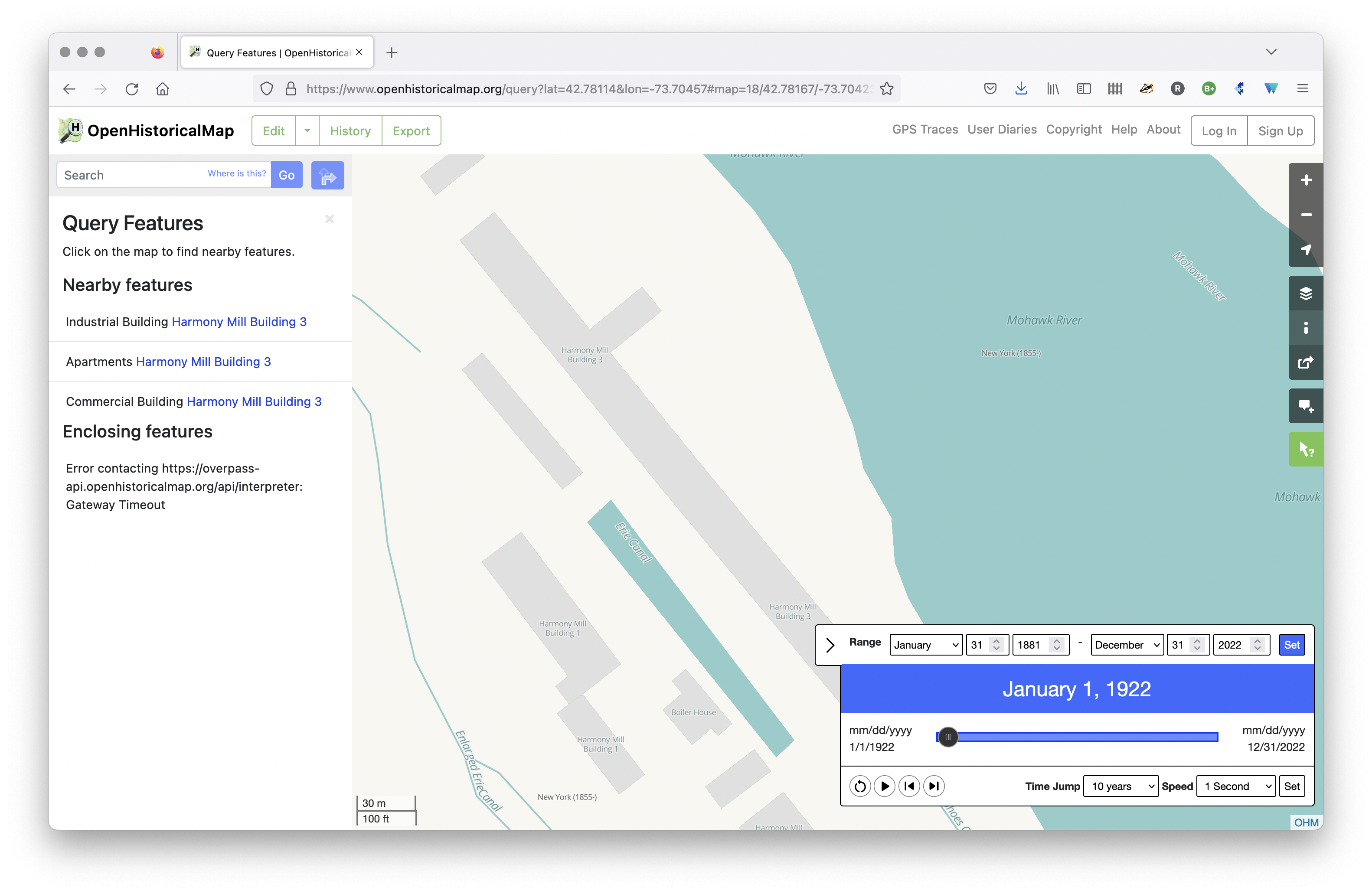 Query Features failure · Issue #480 · OpenHistoricalMap/issues · GitHub