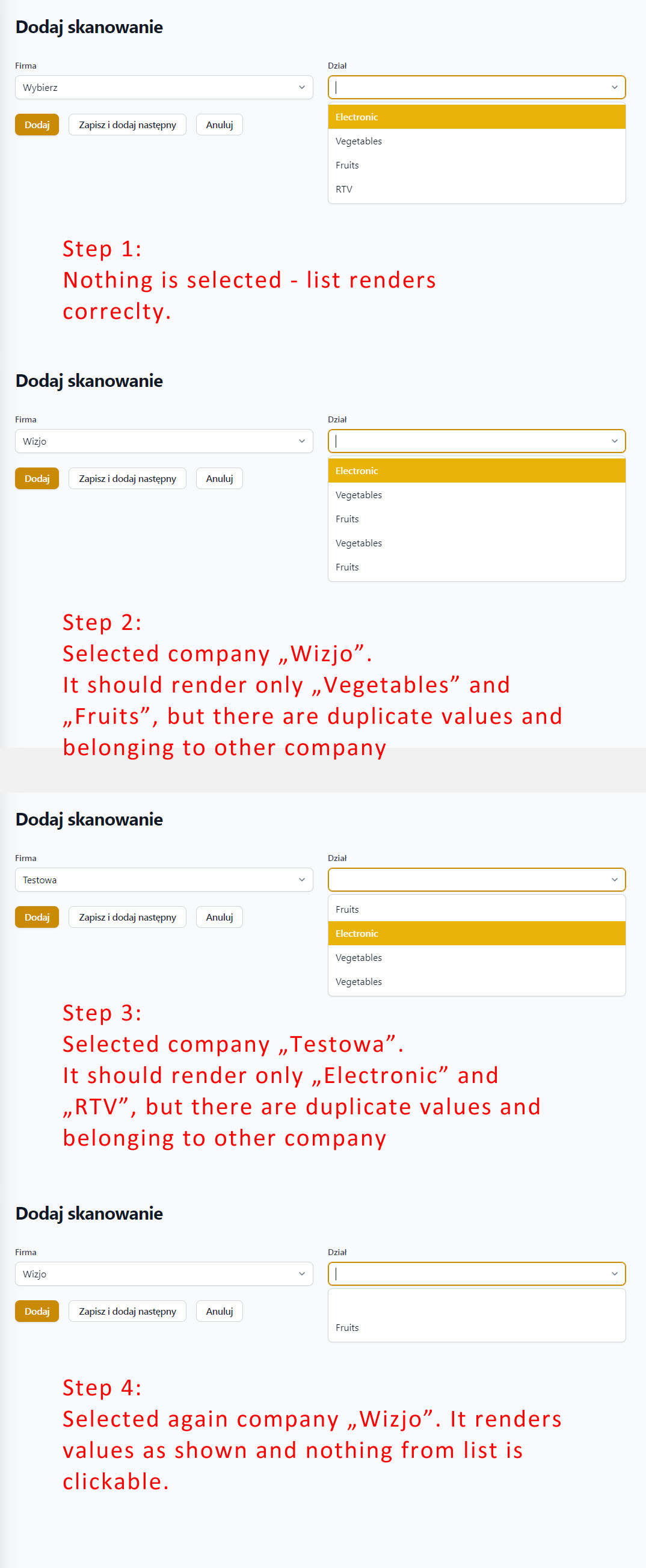Dependant select renders incorrectly · filamentphp filament ...