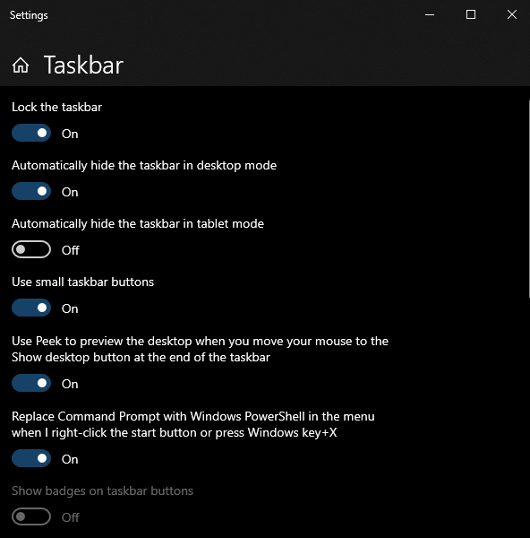 Brightness slider covers taskbar when taskbar is set to autohide