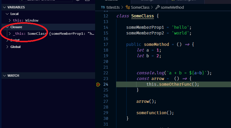 Arrow function loses its context · Issue #1116 · microsoft/vscode-react ...
