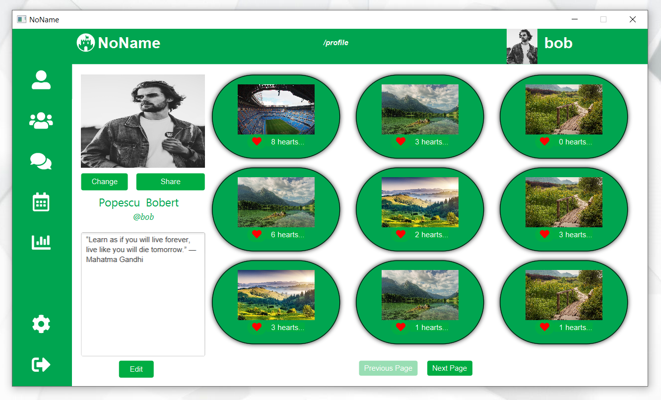 GitHub - robertirm/social-network-app: Social network desktop application