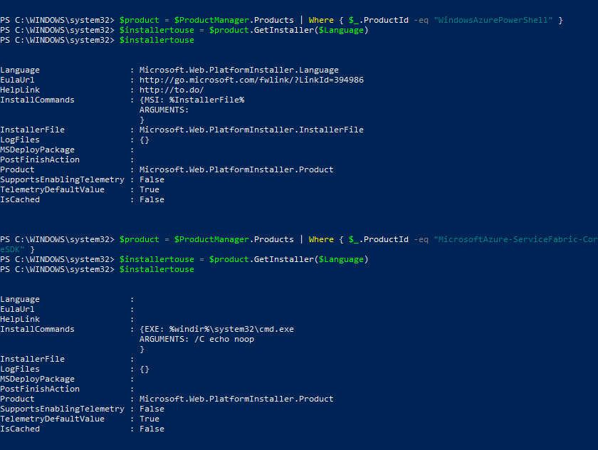 Need a way to automate Service Fabric SDK installation · Issue 7781