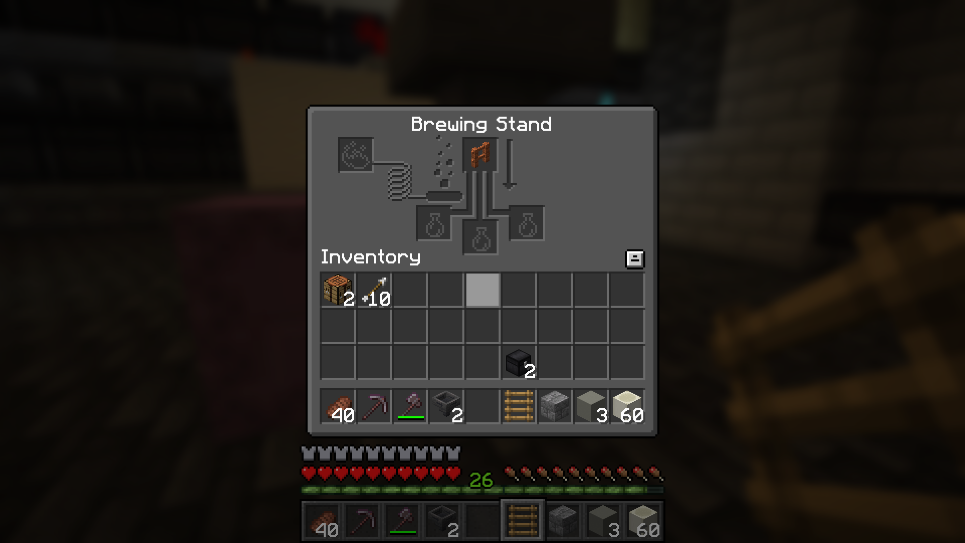 Hoppers can push any item type into a brewing stand. Charm issues