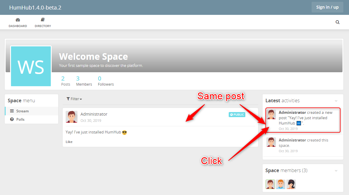 Guest users can't access public posts from 'Latest activities' · Issue ...