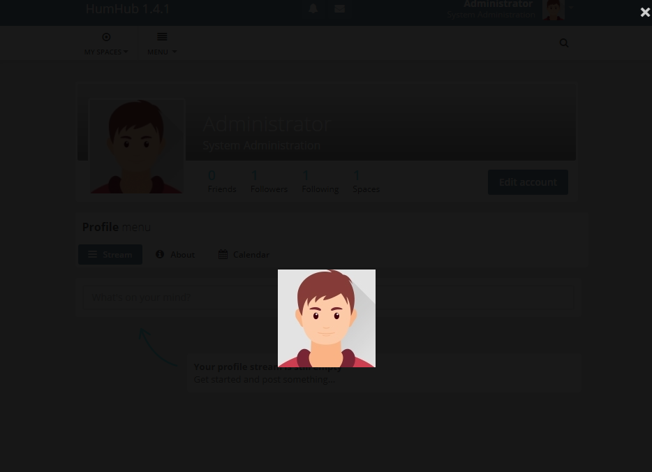 Profile image (blueimp Gallery) is not displayed · Issue #3875 · humhub ...