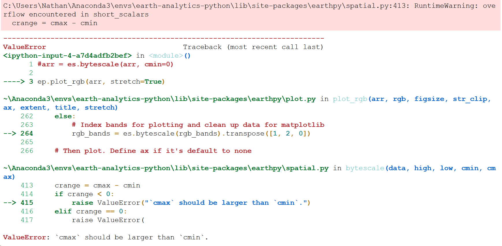 Bug with ep.plot_rgb(stretch=True) · Issue #282 · earthlab/earthpy · GitHub