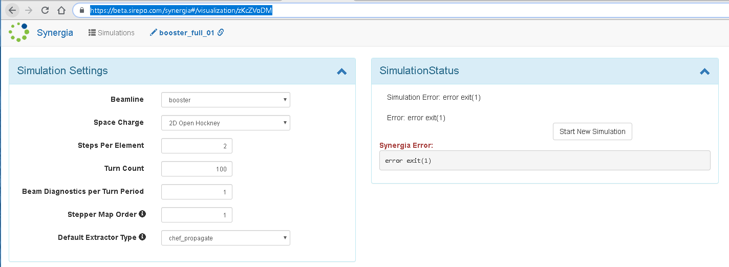 Synergia: "error exit(1): · Issue #1728 · radiasoft/sirepo · GitHub
