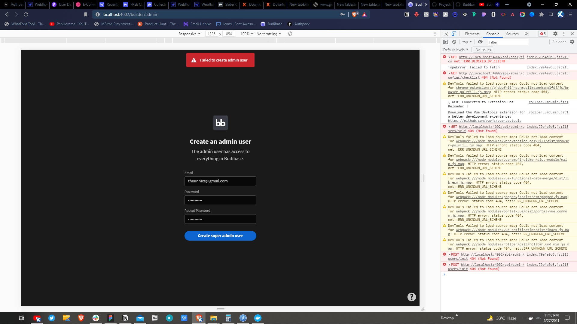 Failed to create super admin user · Budibase budibase · Discussion ...