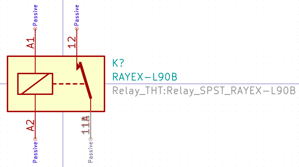 Add RAYEX ELECTRONICS L90 Series 30A Relay (!1134) · Merge requests