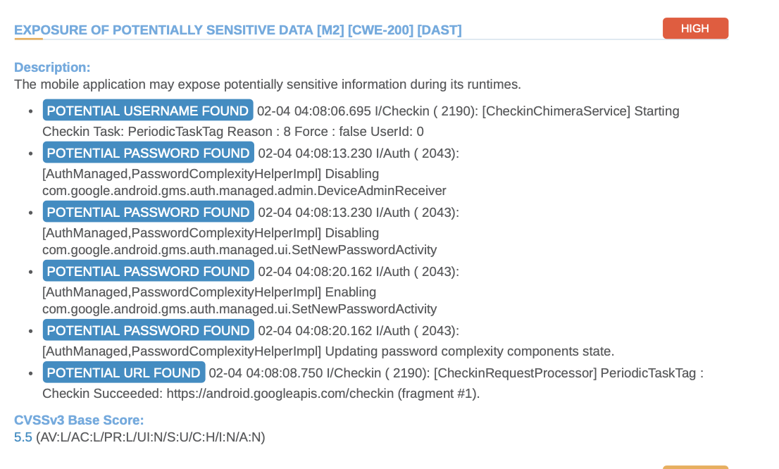 Nativescript angular Multiple high risk issue has been reported for ...