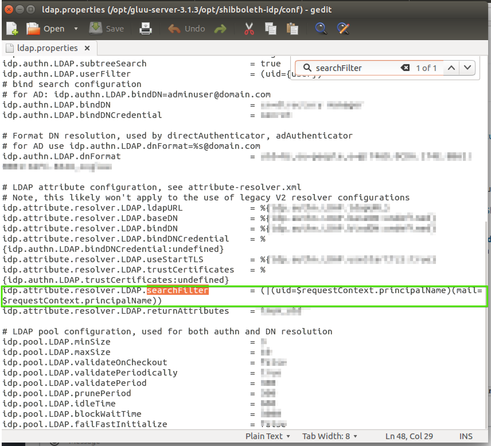 OpenLDAP enabled Gluu to OpenDJGluu upgrade ldap search filter not