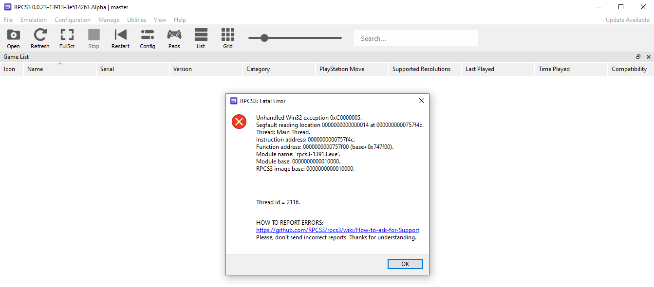 Regression: RSX Capture crashes the emulator after (#12349) · Issue ...