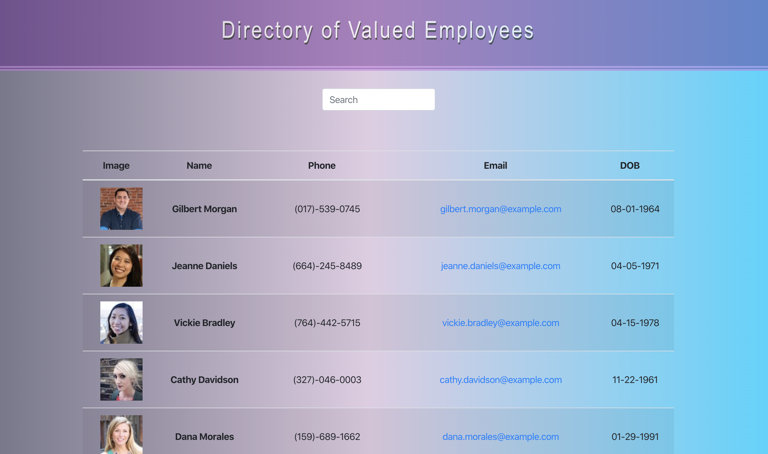 GitHub - Fancystacks/react-directory: 🖨️ ReactJS employee front-end ...