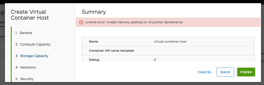 Basic VCH creation fails in the wizard on RC5 · Issue #7011 · vmware ...