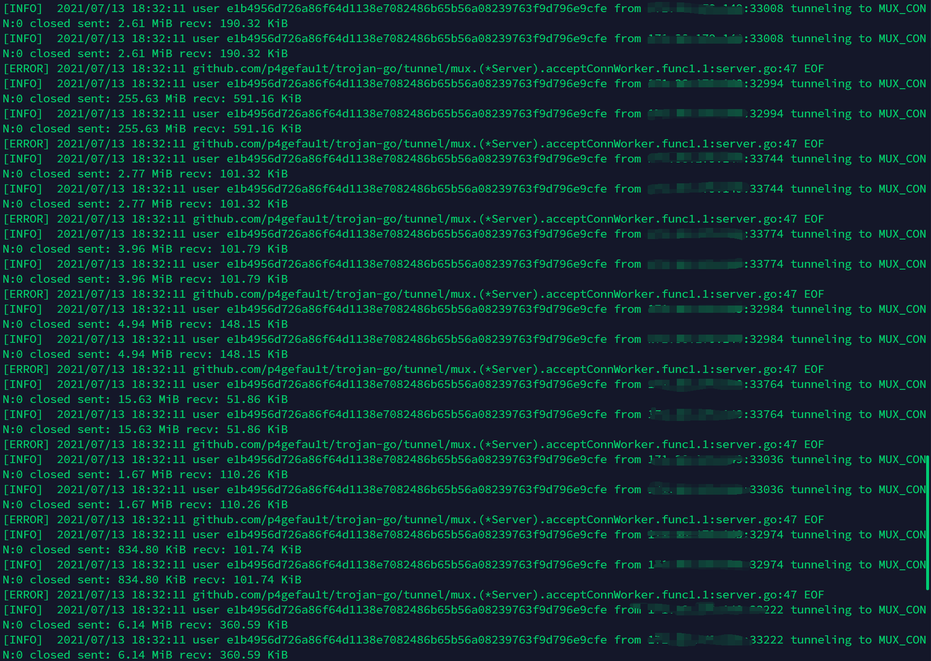 时不时断流 · Issue #369 · p4gefau1t/trojan-go · GitHub