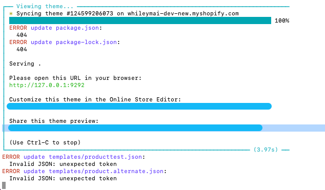 Unable to create new templates product file with json file extension ...