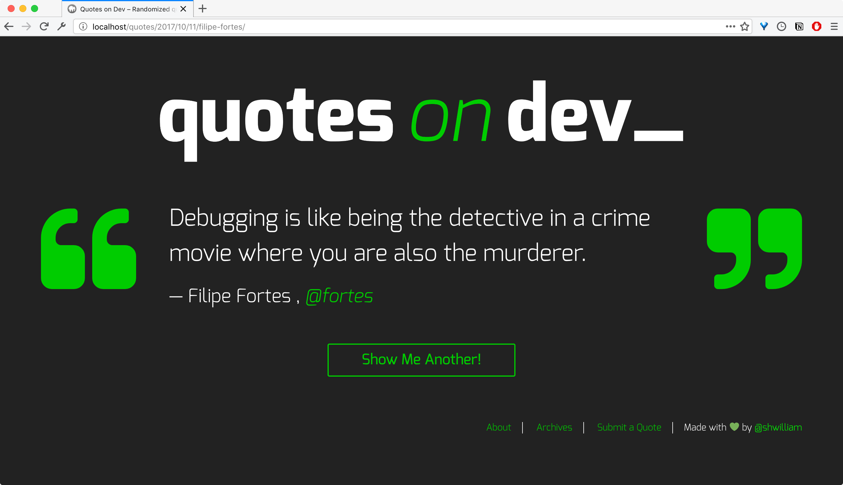 Theme screengrab