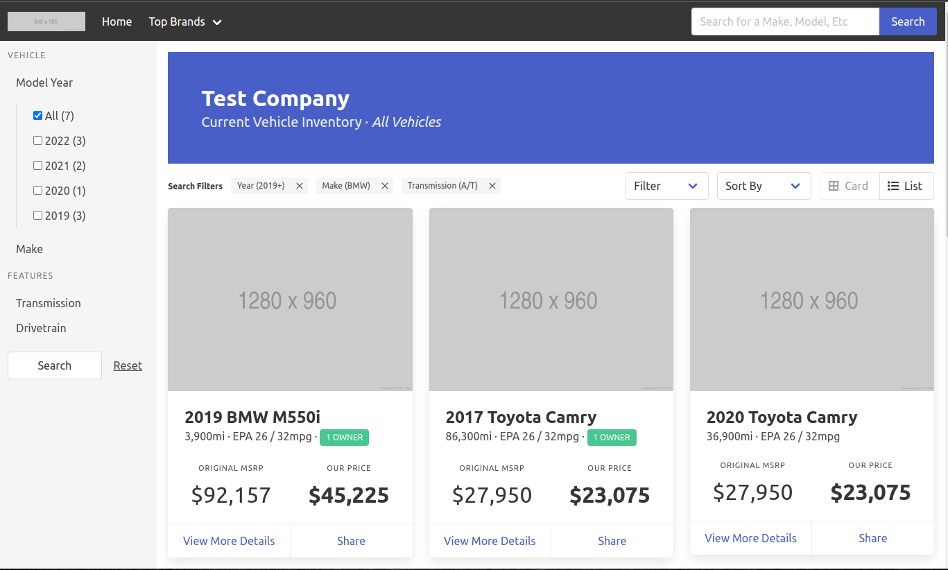 GitHub - amattu2/automotive-vehicle-listing: A automotive dealership ...