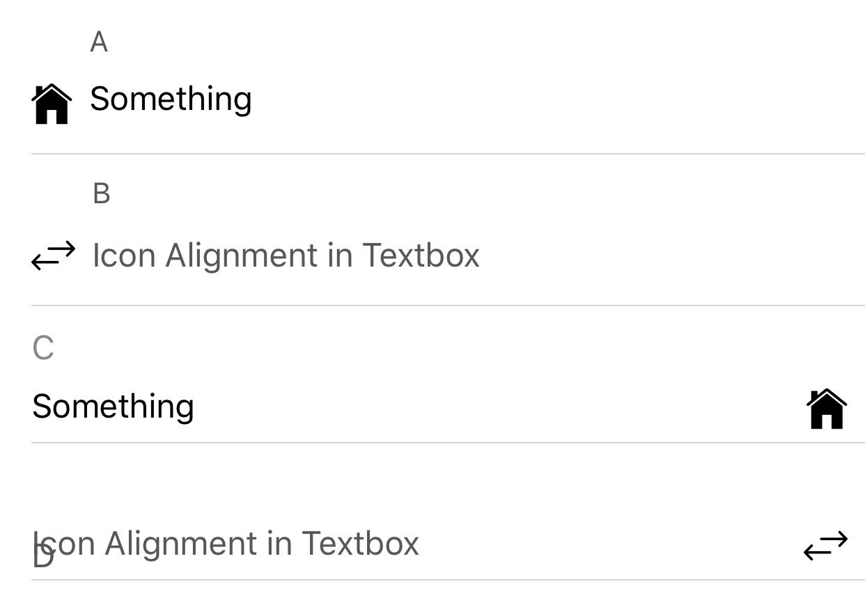 Icon alignment in form item incorrect when using stackedLabel · Issue ...