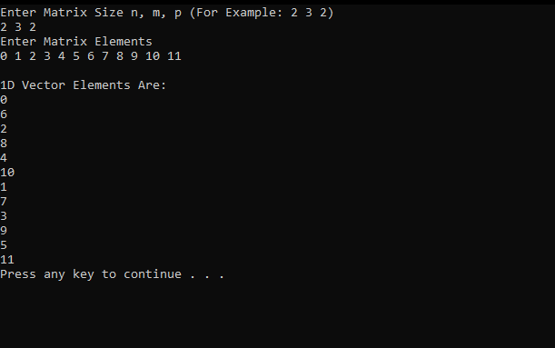 GitHub - MohamedRagaab/Matrix-Flatten: A 3D matrix is to be stored in a ...
