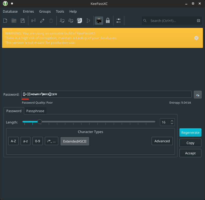 Add Unicode character support to password generation · Issue #3804 ...