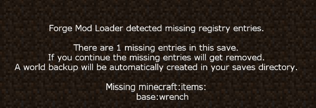 'Forge Mod Loader Missing Items' after updating · Issue #192 · FTBTeam ...