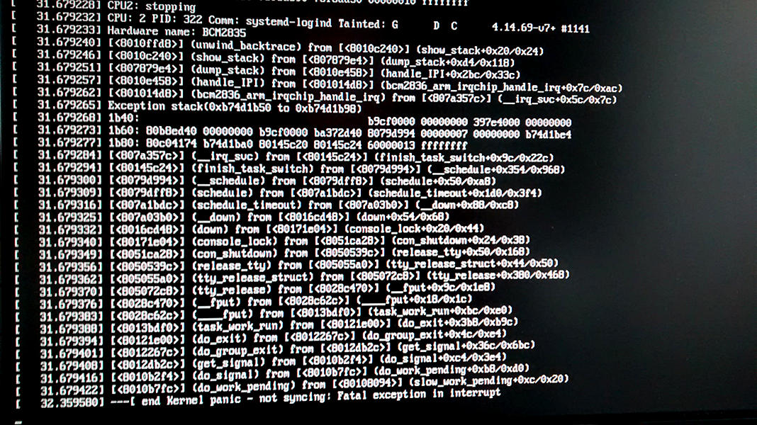 Latest Kernel - 4.14.69 panics on Pi Zero W/Pi 3B Plus · Issue #1036 ...