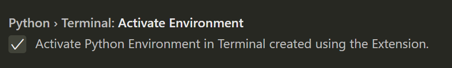 Make activating the venv optional · Issue #11115 · microsoft/vscode ...