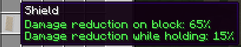 Shield tooltip