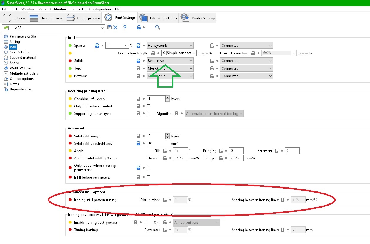 Ironing infill is greyed out · supermerill SuperSlicer · Discussion ...