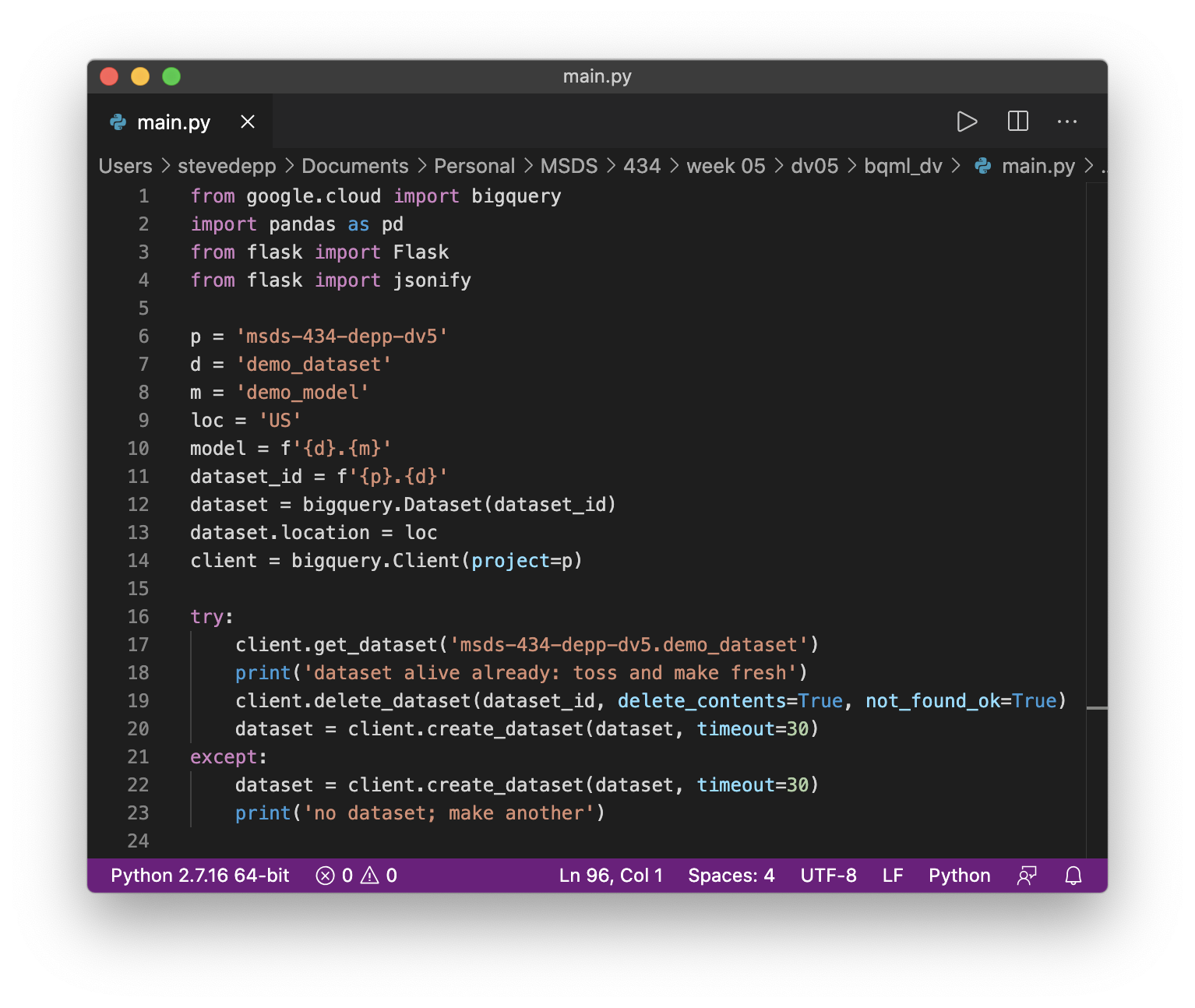 GitHub - stevedepp/bqml: a GCP BQ ML model to be deployed on GAE