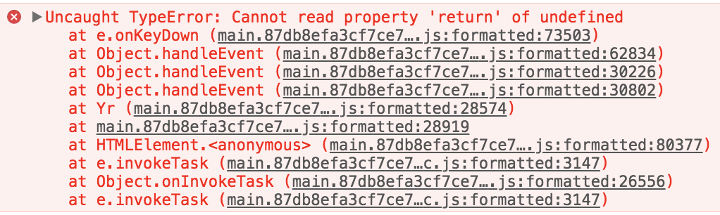 Updated to Angular 6 dist build creates error on keydown · Issue #1408 ...