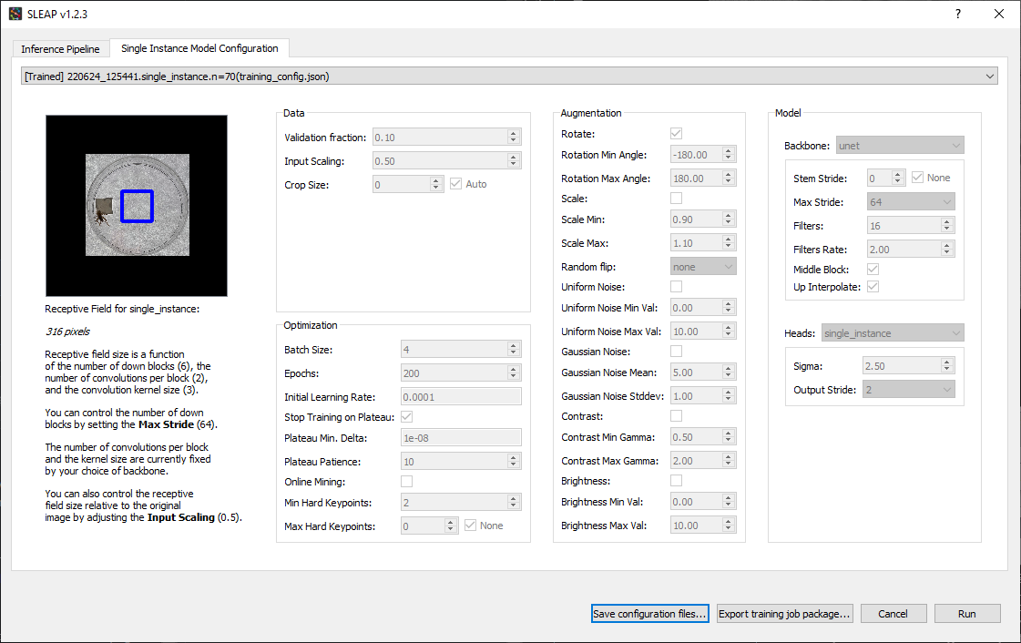 No point detected during inference · Issue #813 · talmolab/sleap · GitHub