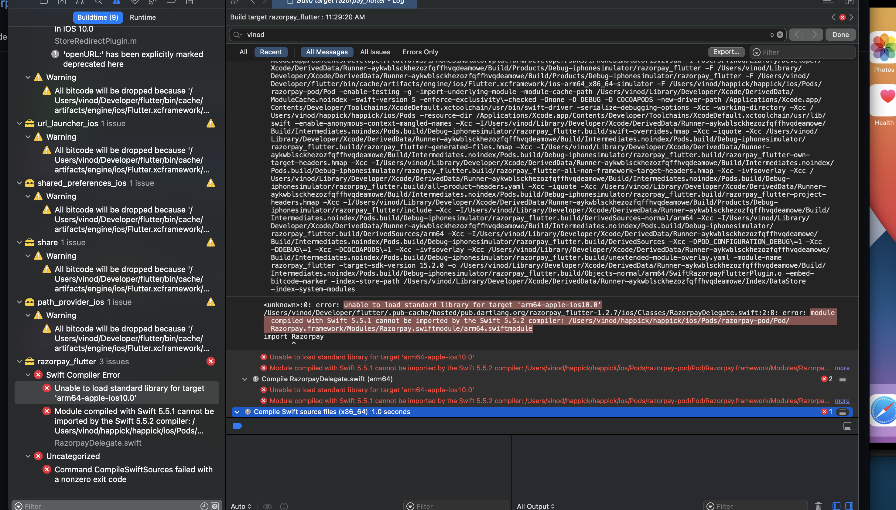 Provide support for latest xcode 13 & flutter 2.8 · Issue #220 ...